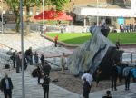 Engels Beard sculpture Salford University